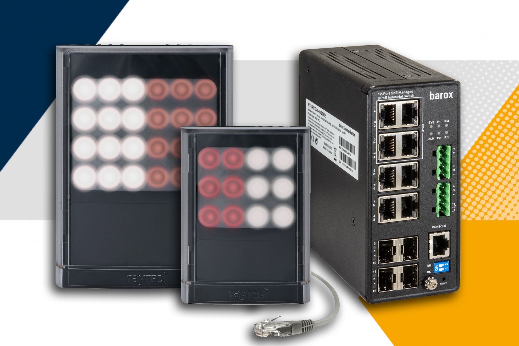 barox PoE solutions certified for use with Raytec LED illuminators